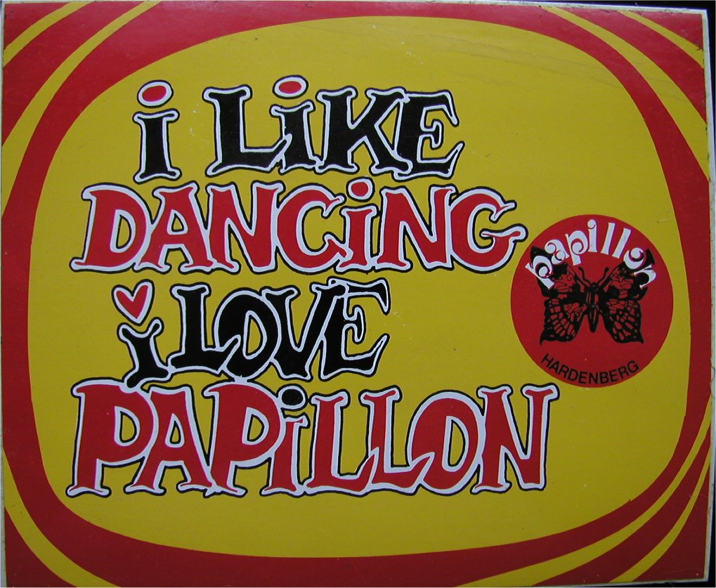 Sticker 'I like dancing - I love Papillon' - Papillon